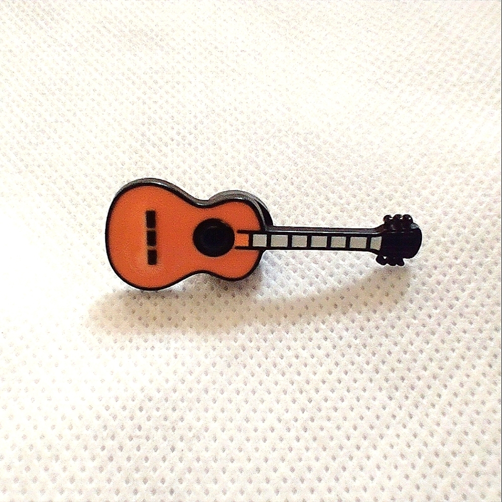 🧁 3/$30 Acoustic Guitar Singer Songwriter Musician Enamel Pin NEW